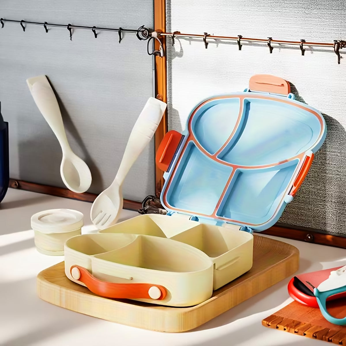 Food Grade PP Bento Lunch Box with Compartments