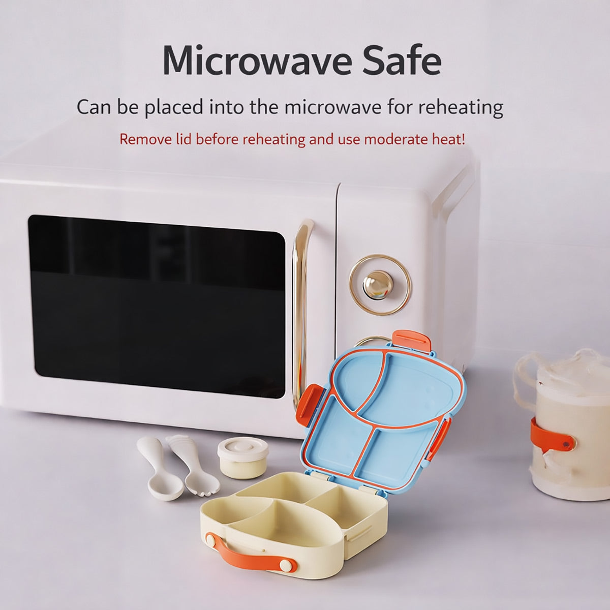 Food Grade PP Bento Lunch Box with Compartments