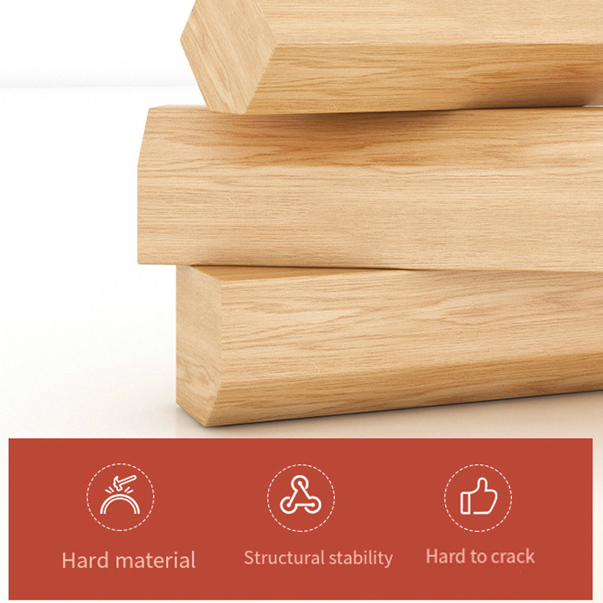 Wall Mounted Floating Wood Storage Shelf for Home Organization