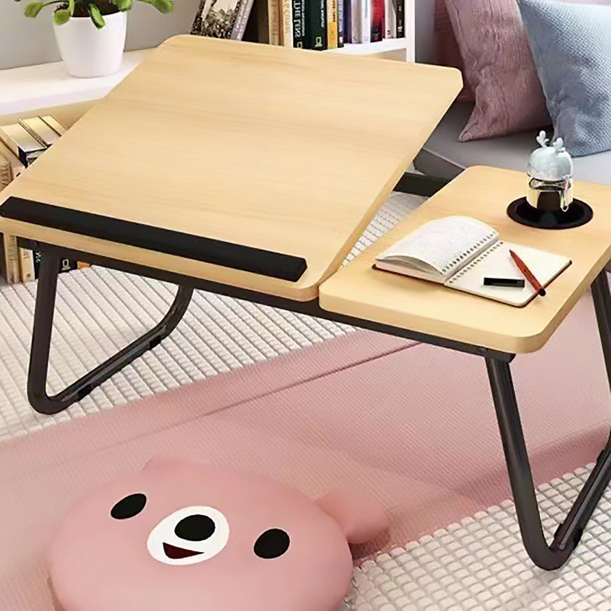 Foldable Laptop Table with 5-Level Height Adjustment
