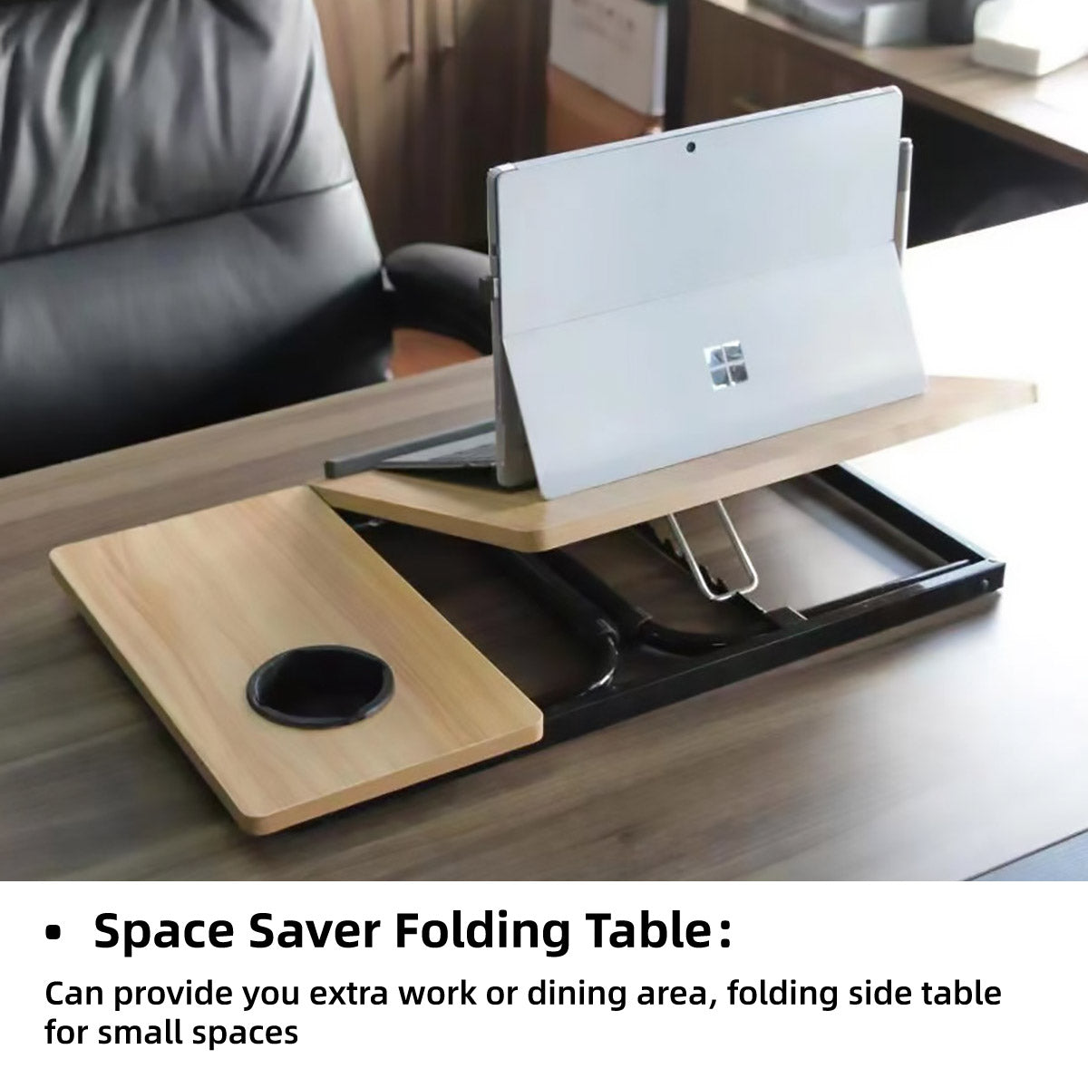 Foldable Laptop Table with 5-Level Height Adjustment