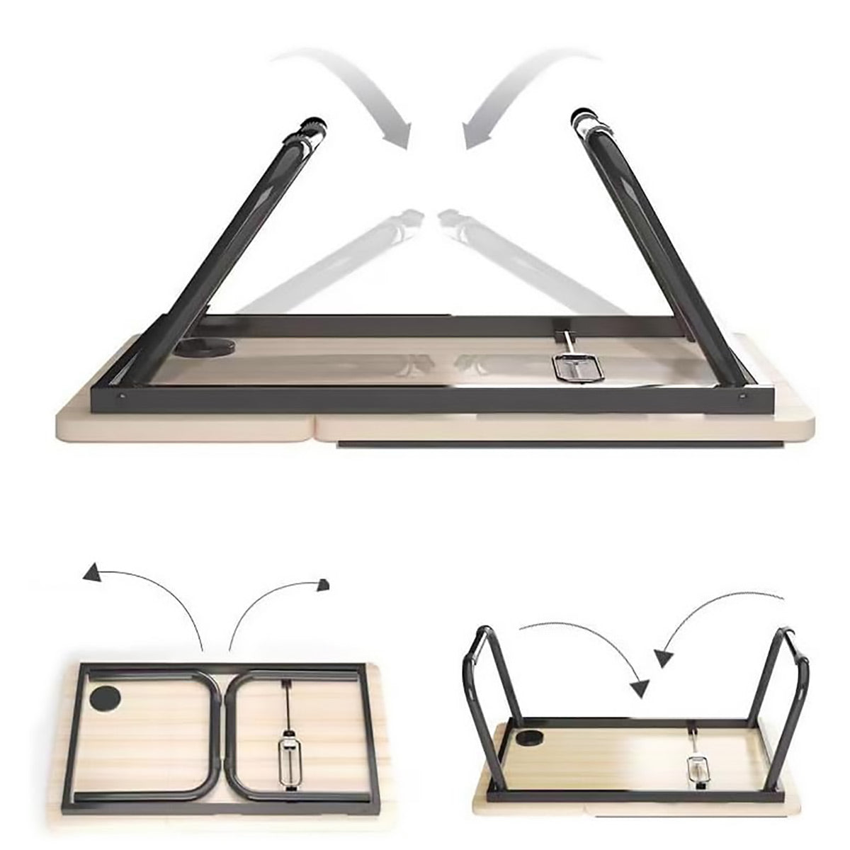 Foldable Laptop Table with 5-Level Height Adjustment
