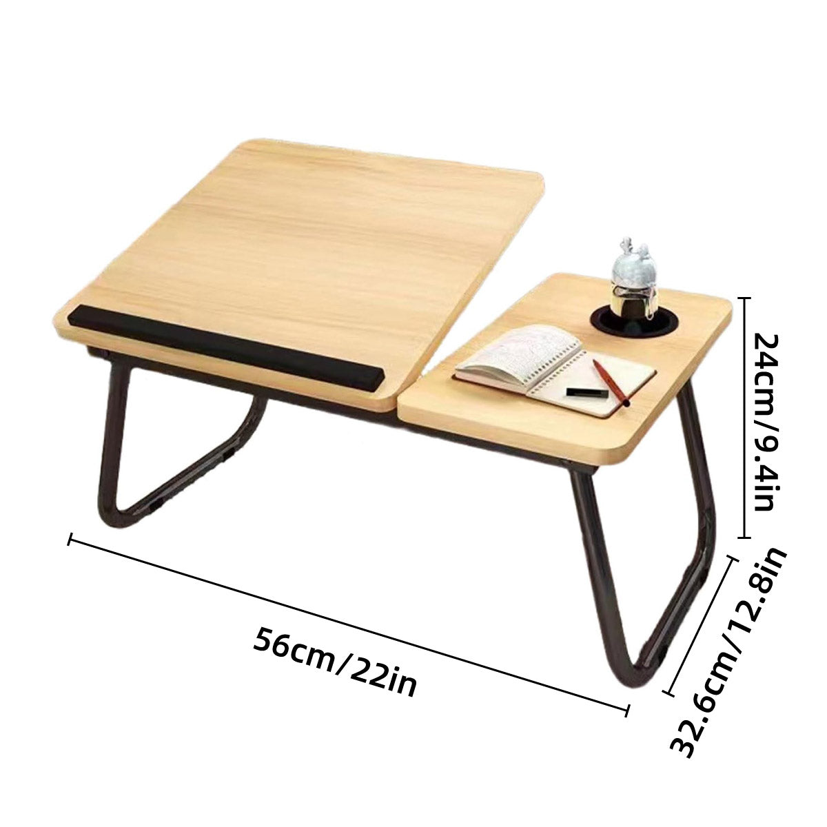 Foldable Laptop Table with 5-Level Height Adjustment