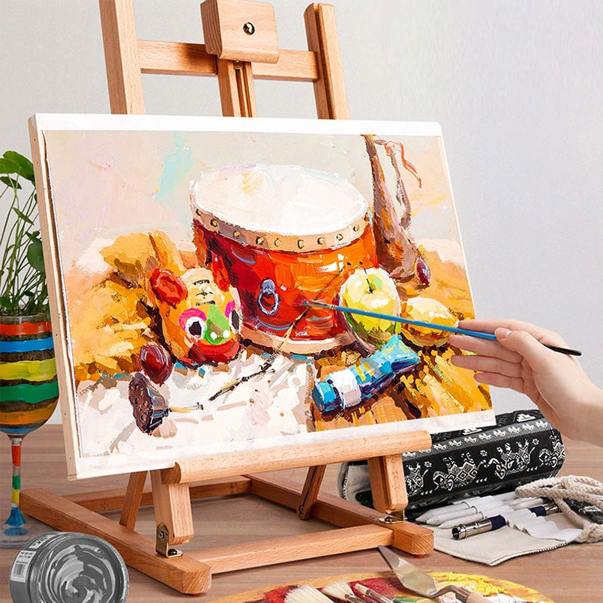 4 Pcs Wooden Drawing Board Set 30×45cm Hollow Poplar