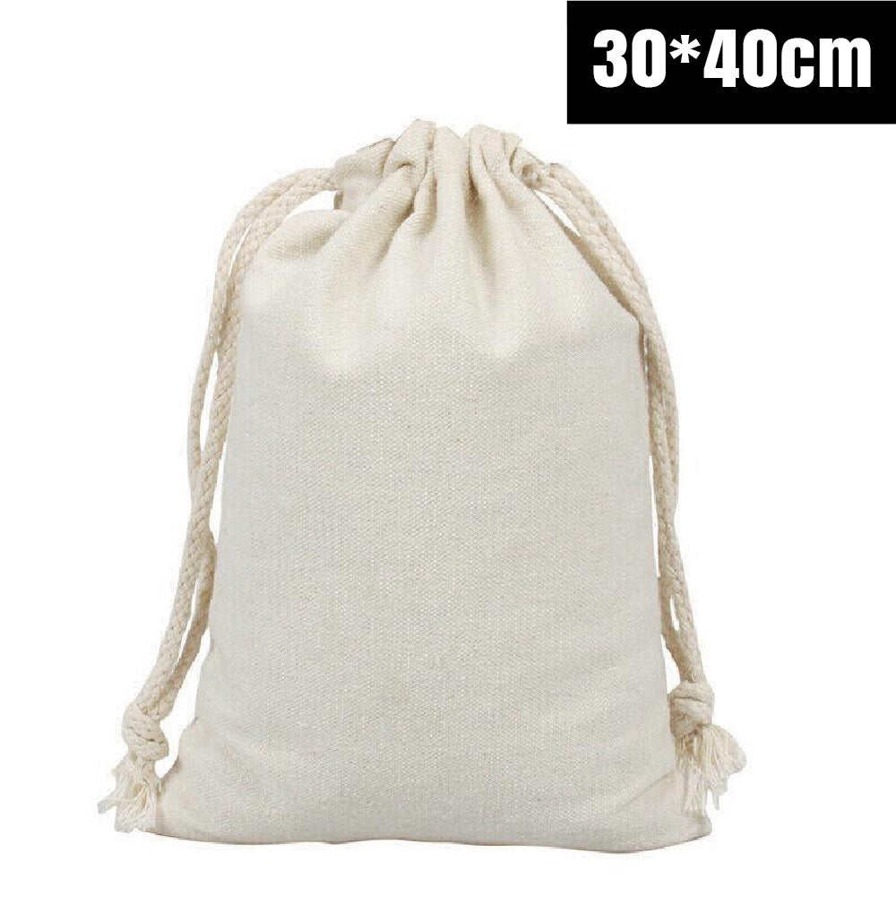 Canvas Drawstring Bags in Bulk Calico Cotton