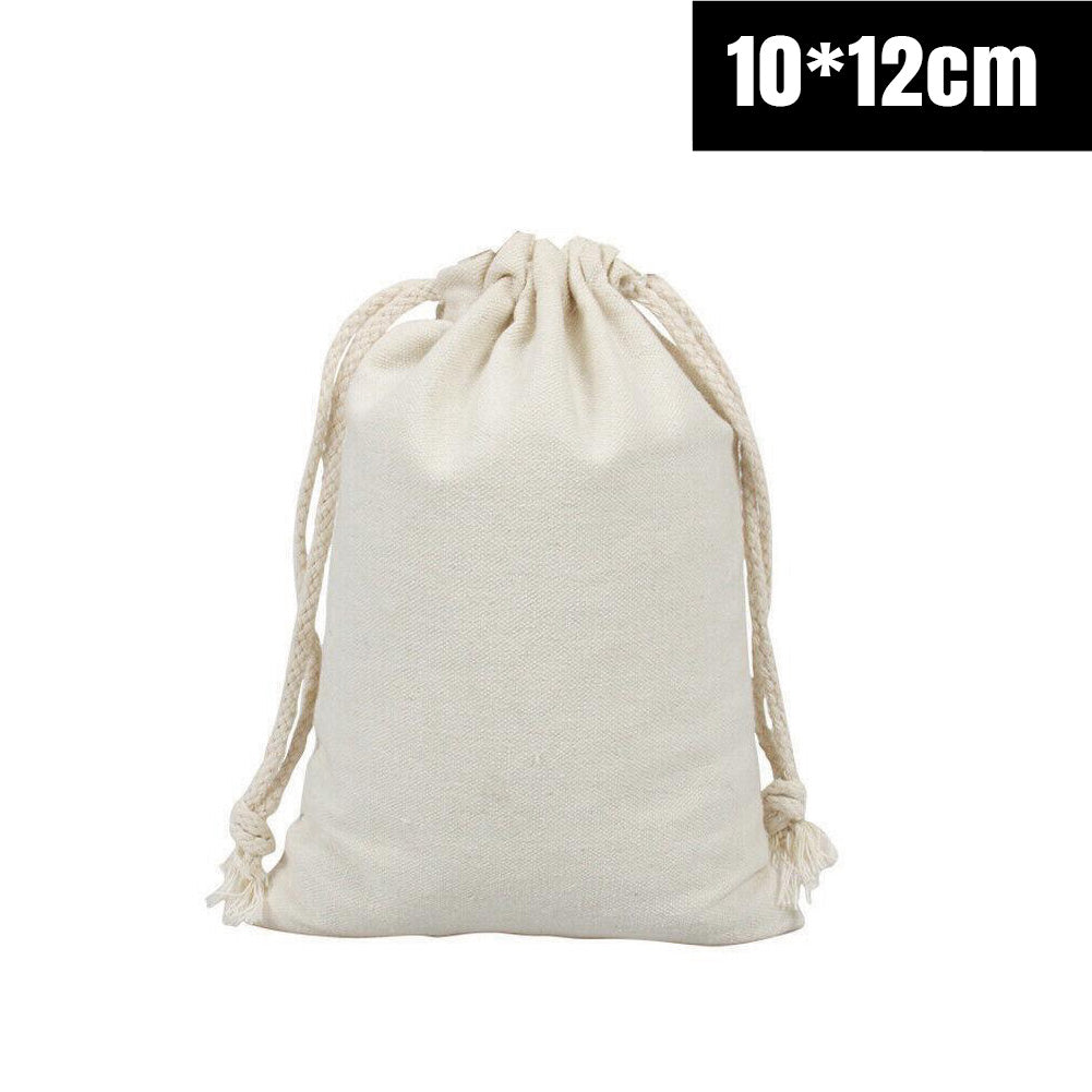 Canvas Drawstring Bags in Bulk Calico Cotton