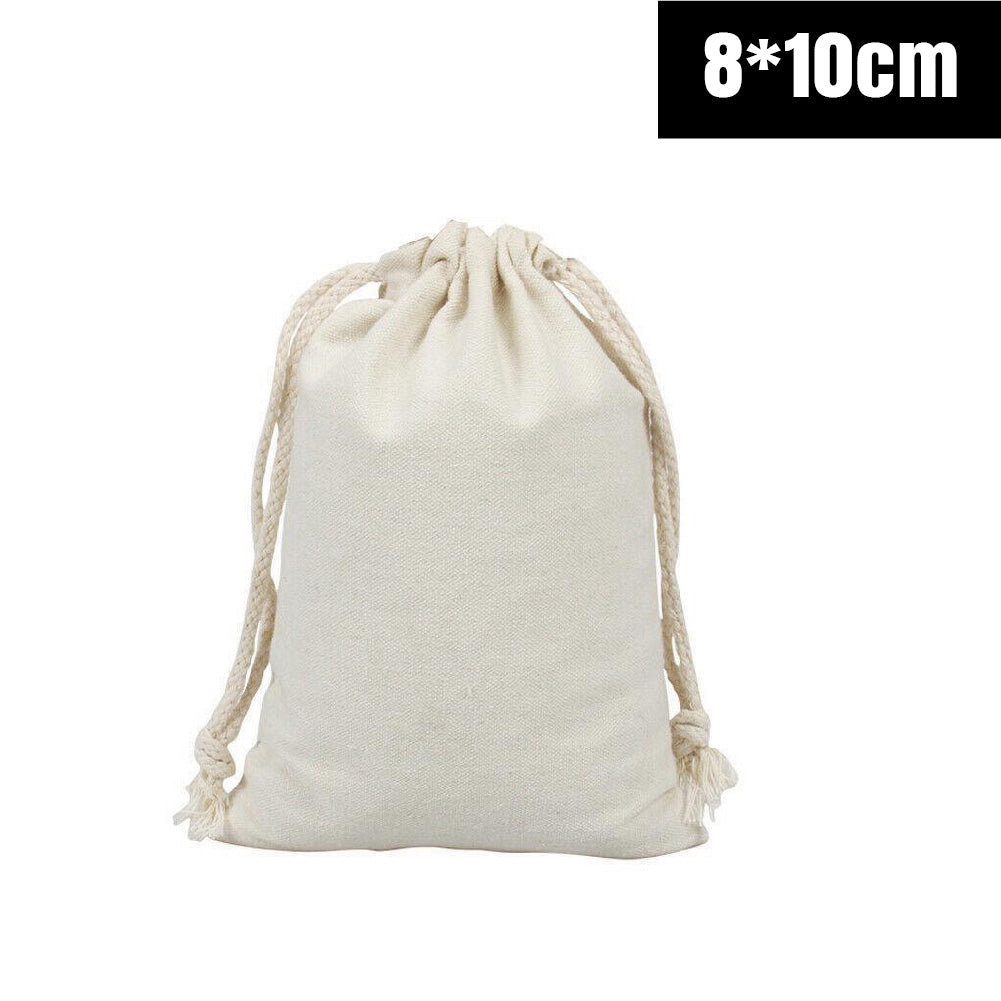 Canvas Drawstring Bags in Bulk Calico Cotton