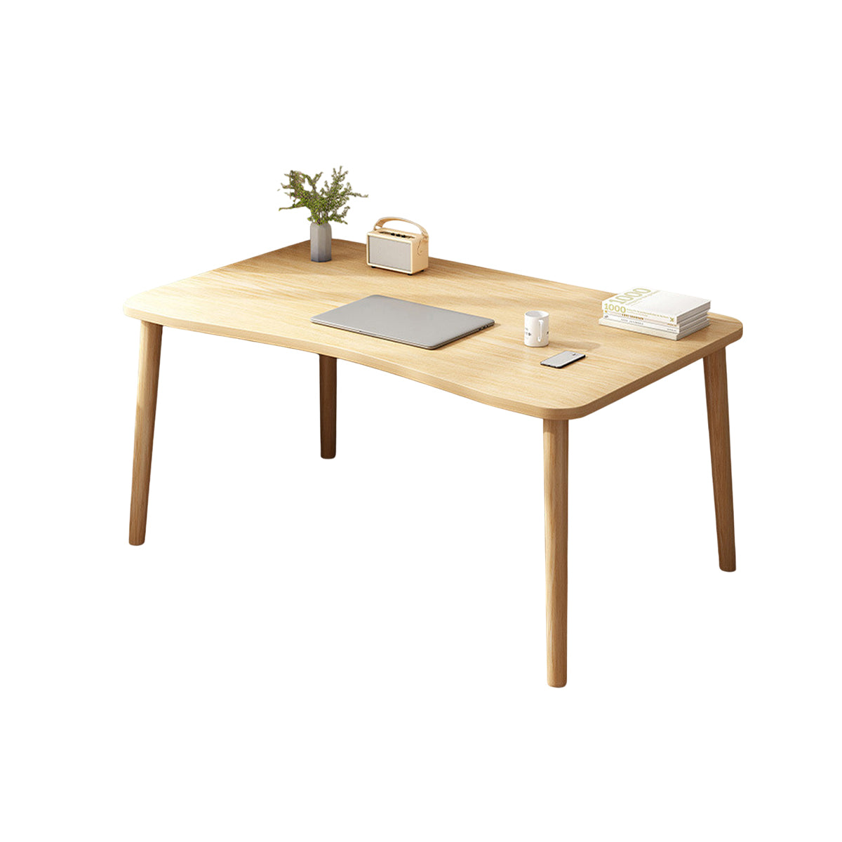 Simple Home Office Desk with Space Saving Compact Design