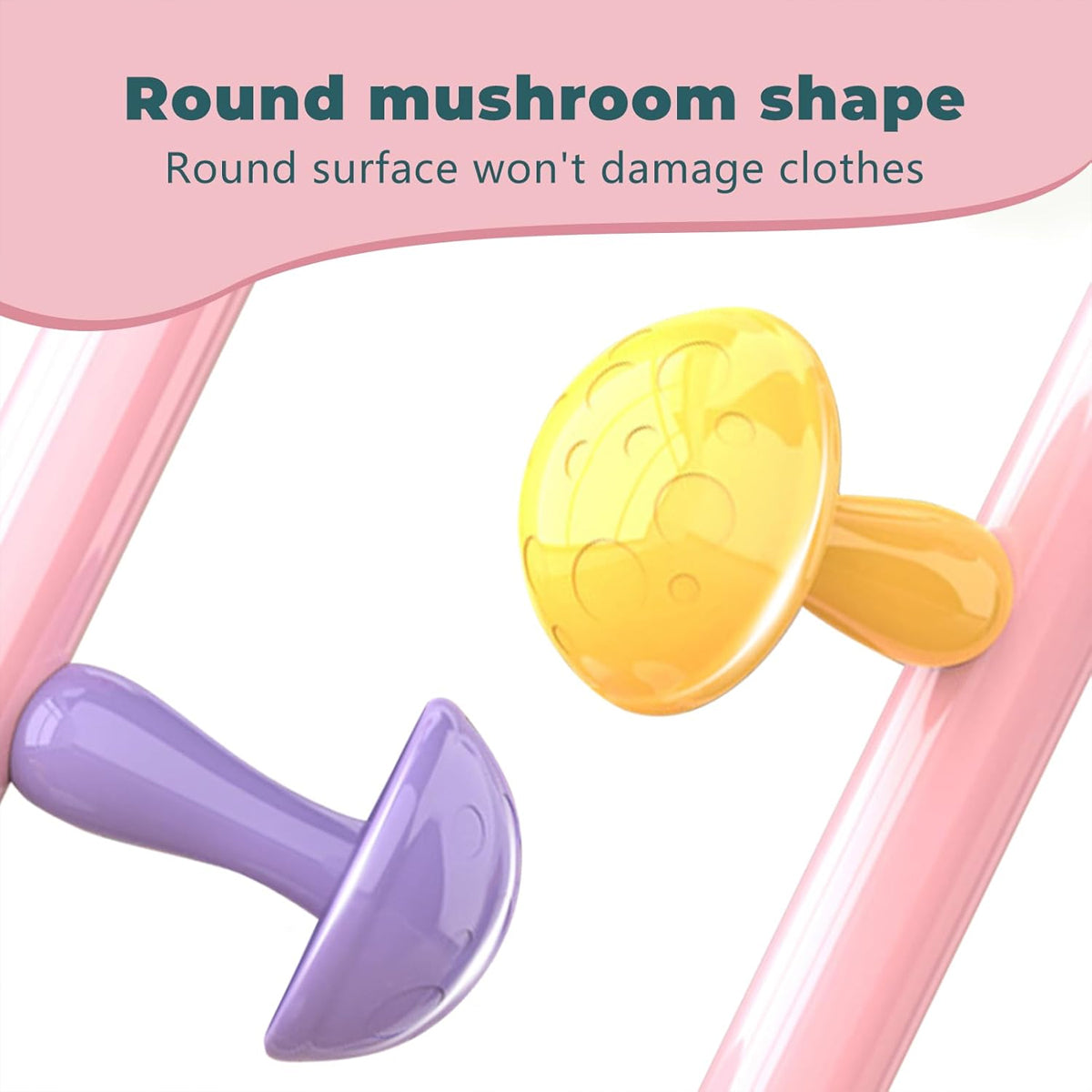 Kids Floor Coat Rack with Mushroom Hooks Bedroom