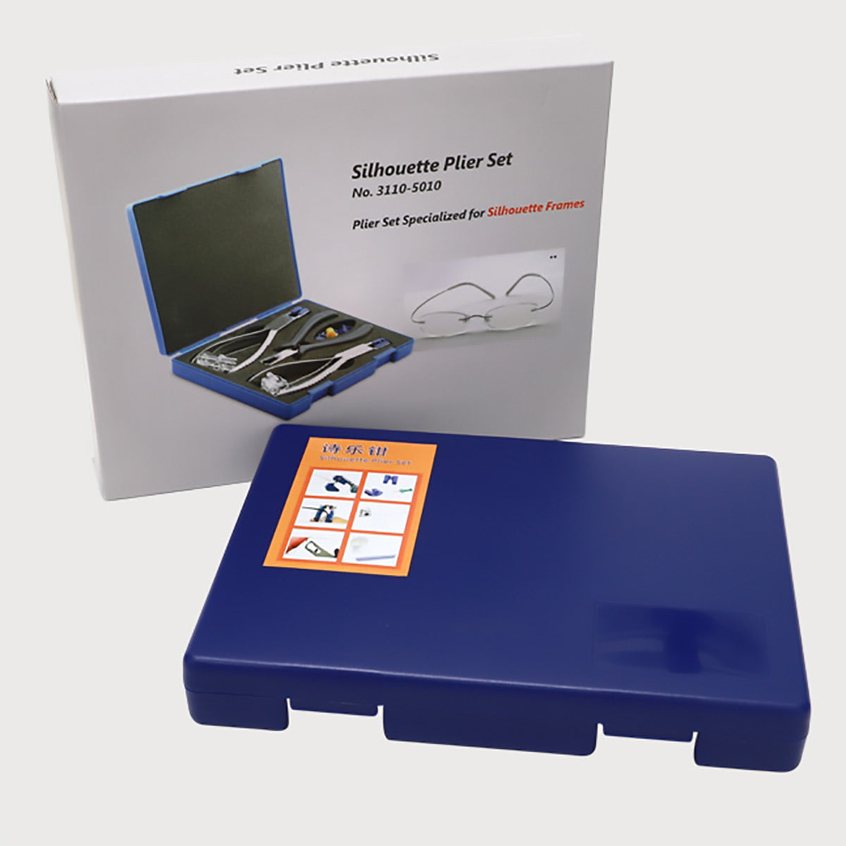 Rimless Glasses Repair Kit with Pliers and Case