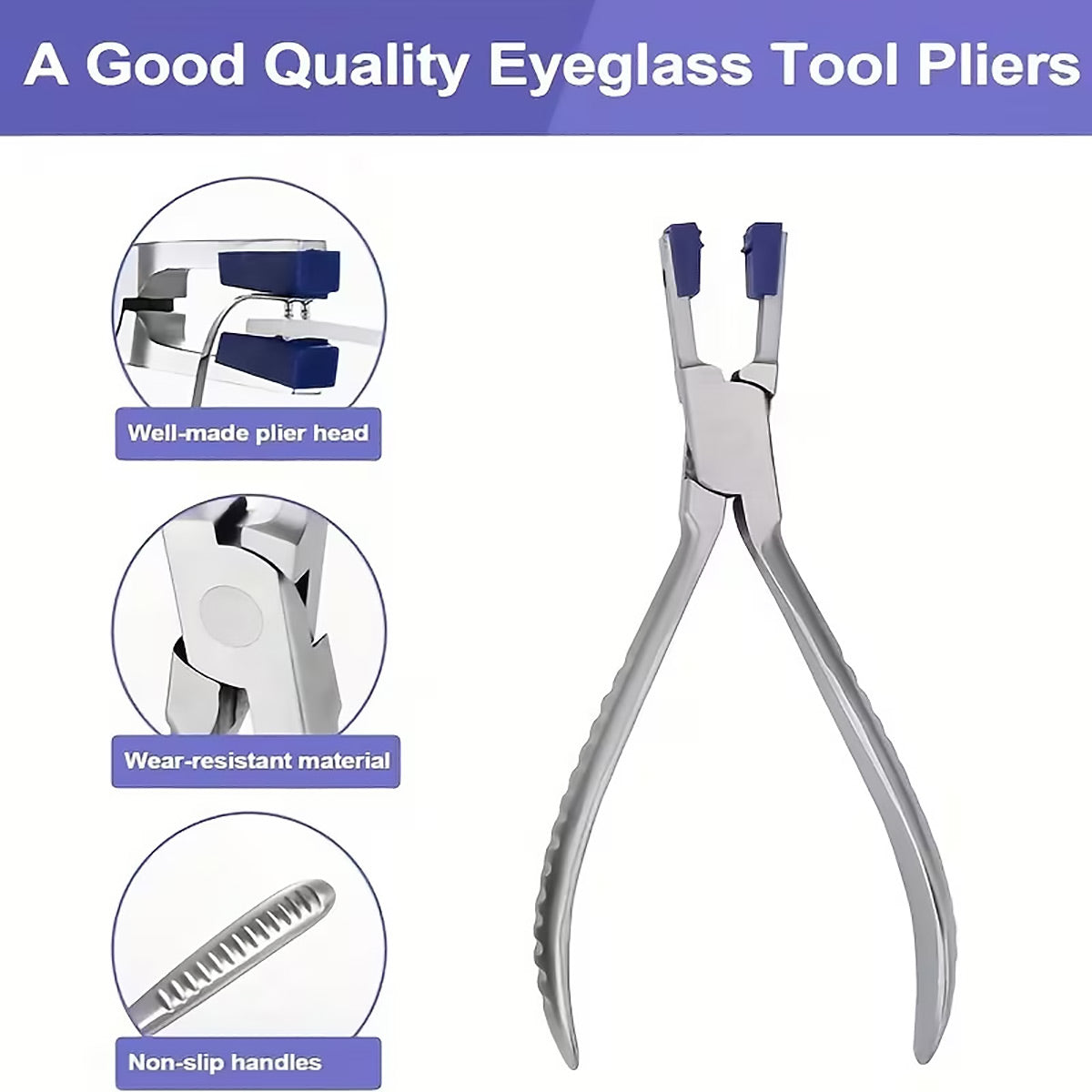 Rimless Glasses Repair Kit with Pliers and Case