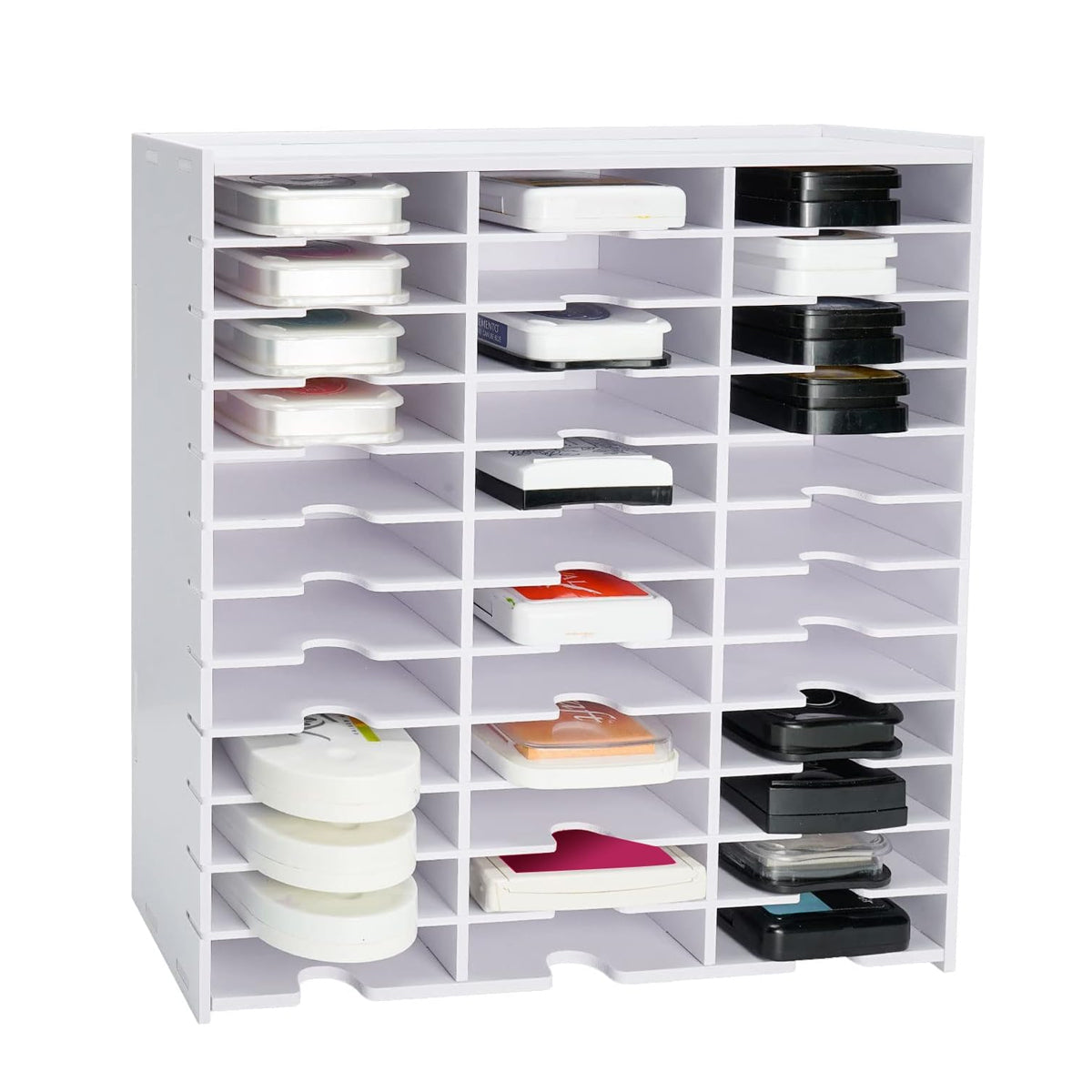 Organizational Racks 36 Compartment Storage Rack for Desktop Organization and Small Items ...