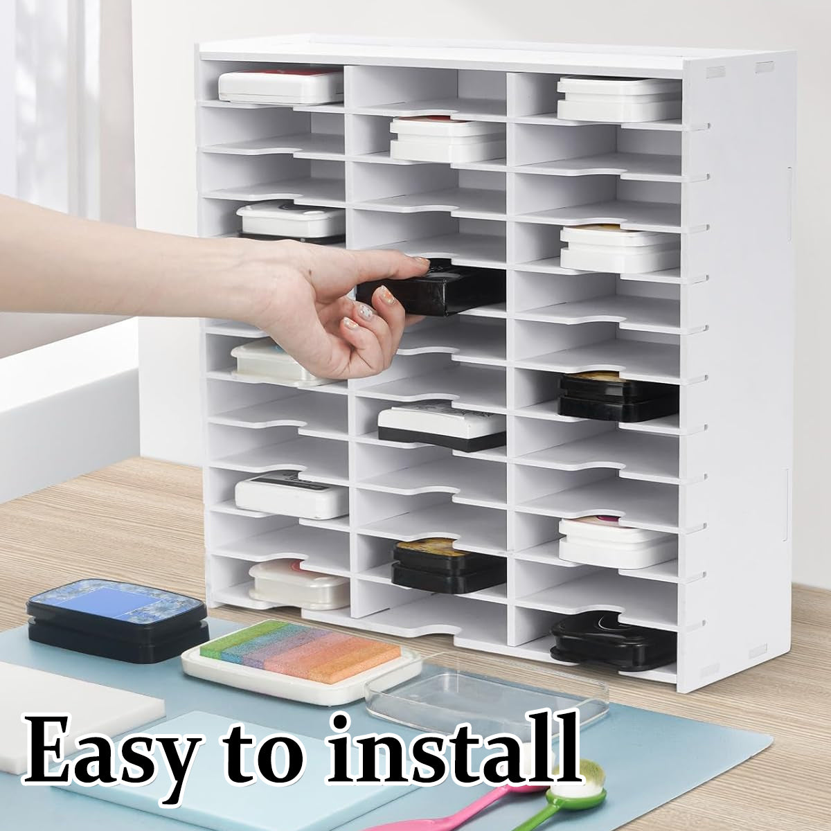 36 Compartment Storage Rack Desktop Organization