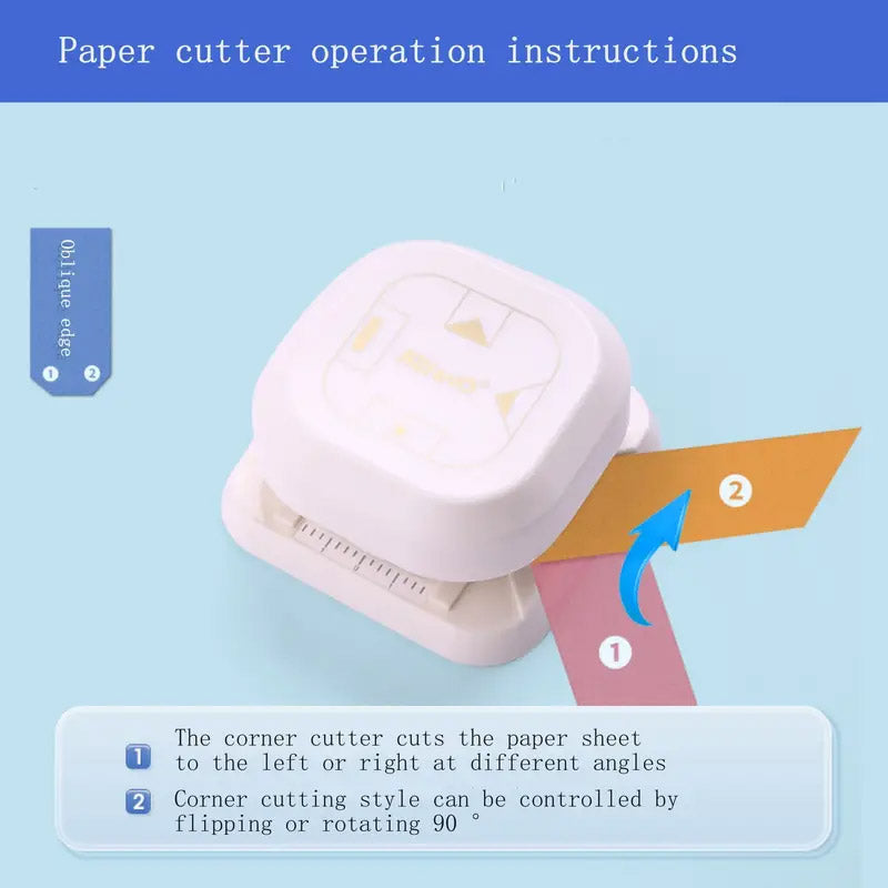 4-in-1 Paper Punch and Embosser with Ruler and Scrap Storage