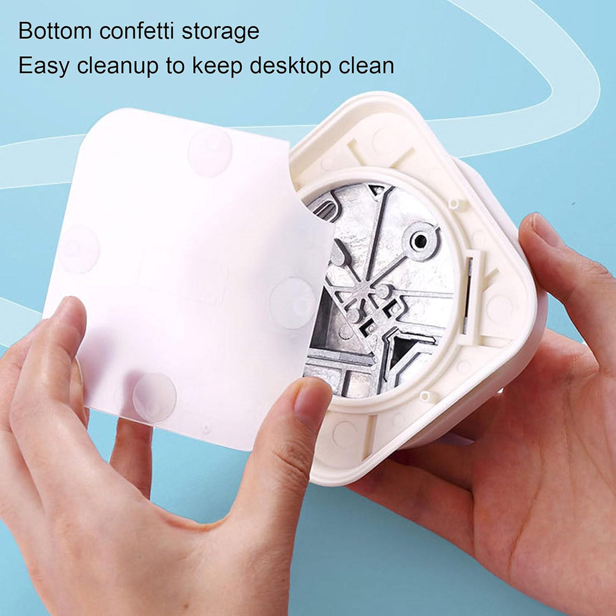 4-in-1 Paper Punch and Embosser with Ruler and Scrap Storage