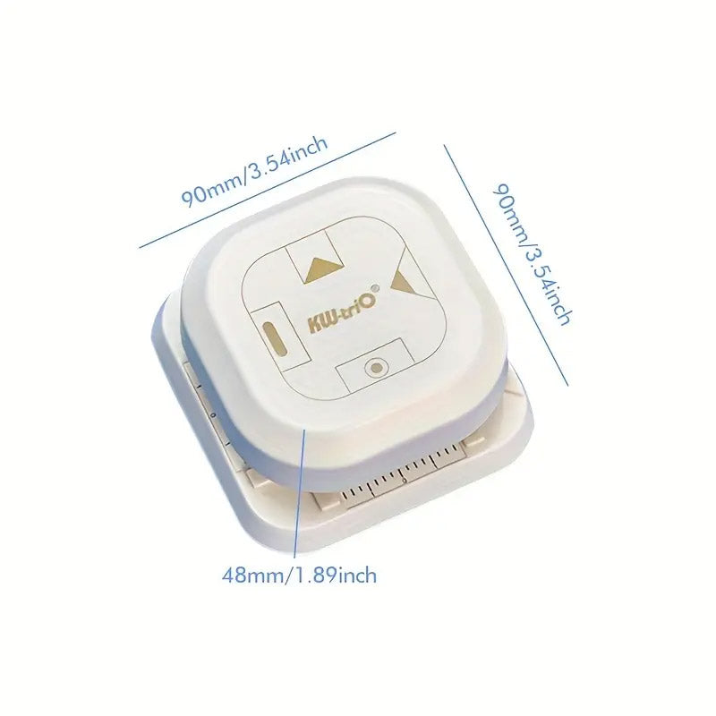 4-in-1 Paper Punch and Embosser with Ruler and Scrap Storage