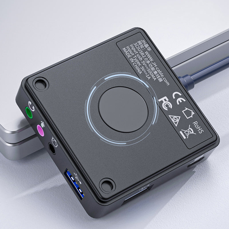 USB External Sound Card with Volume and Mute