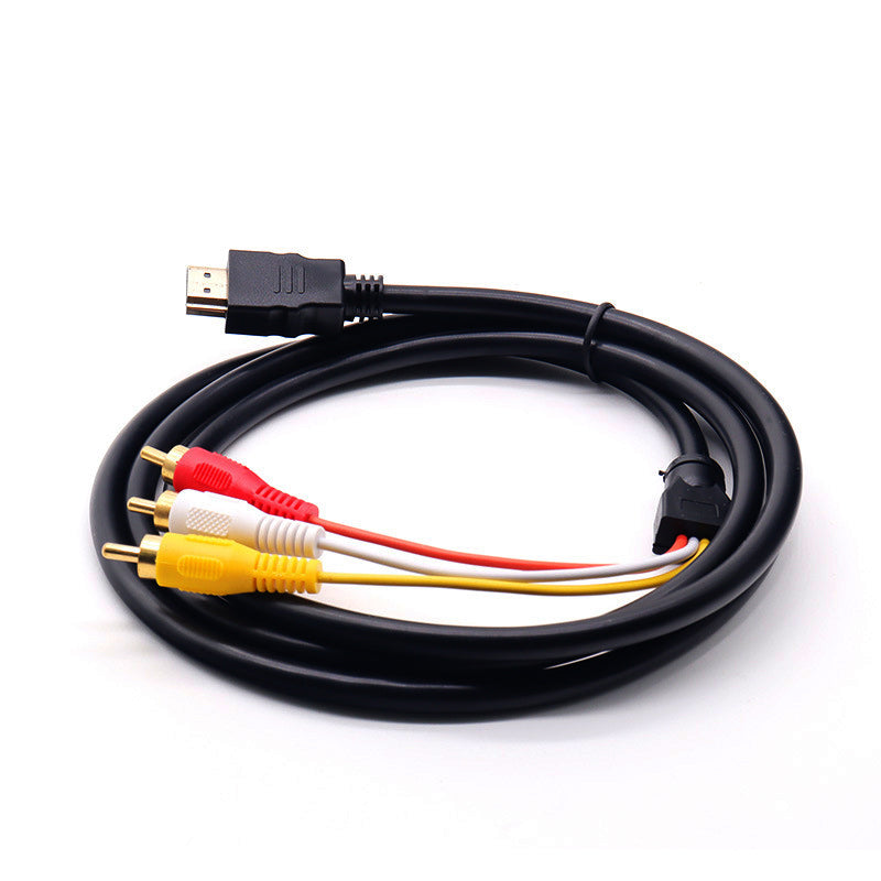 1.5m HDMI to 3 RCA Adapter Cable Gold-Plated