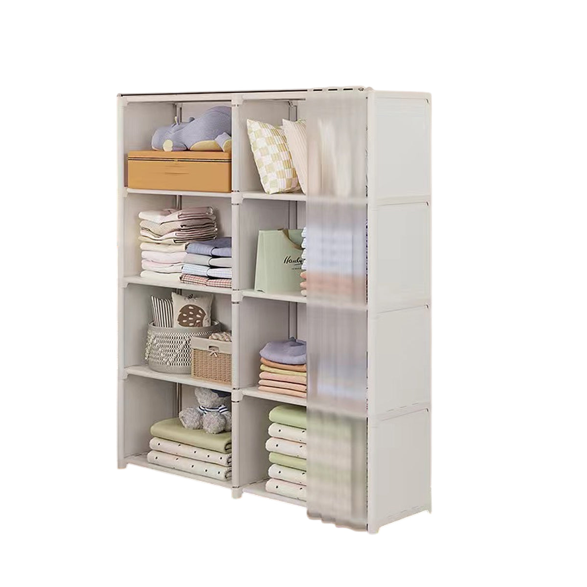 Multi Layer Floor Standing Home Bookshelf Storage Rack Cabinet