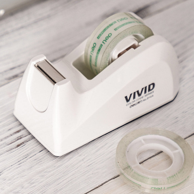 Transparent Tape Dispenser Non-Slip Base Sharp Cutter