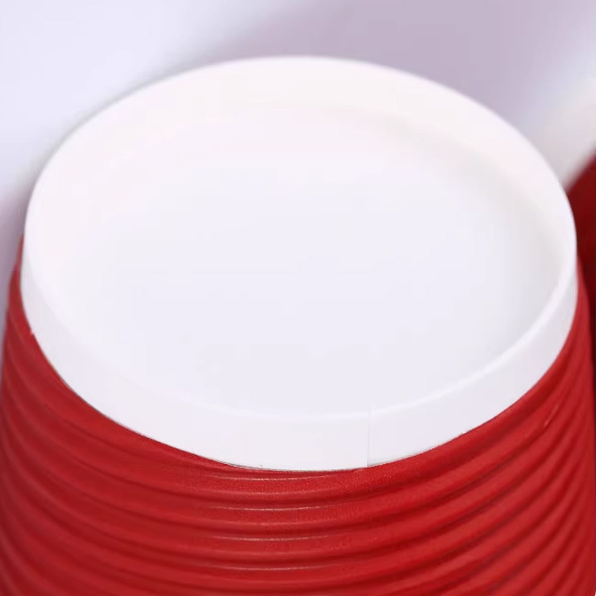 50 Sets Corrugated Paper Cups with Lids 4 Sizes