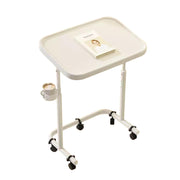 Adjustable Mobile Laptop Desk with Tiltable Top and Wheels