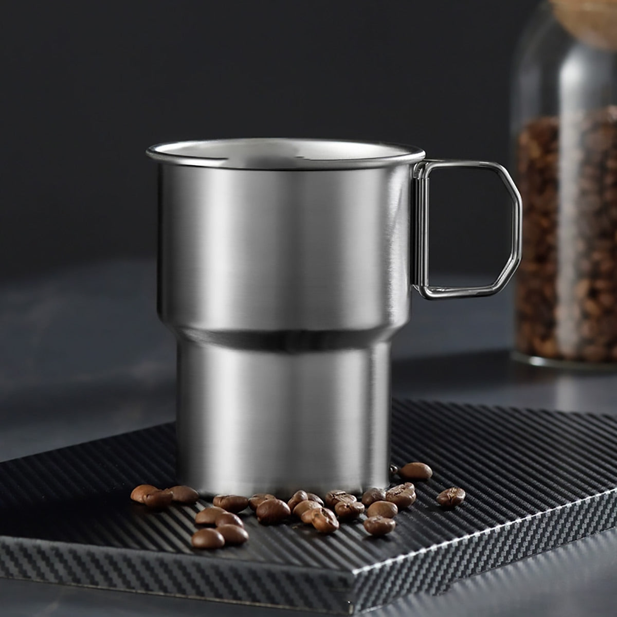 6 Pcs Stainless Steel Step Mugs 480ml Foldable