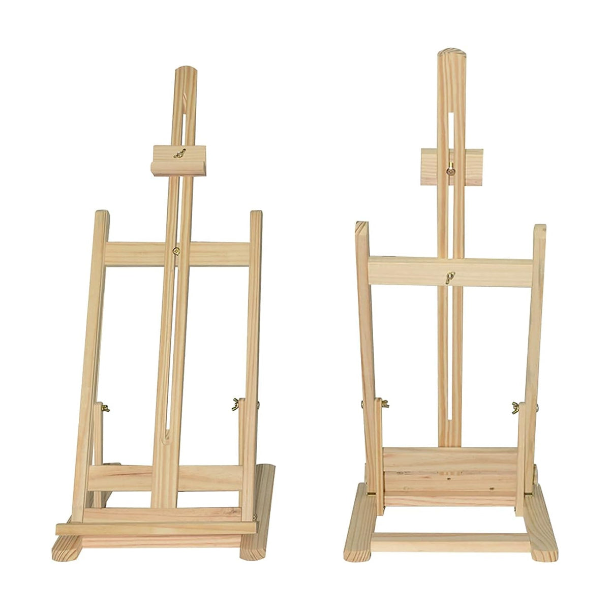 Wooden Tabletop Easel Stand Foldable Adjustable Natural Finish