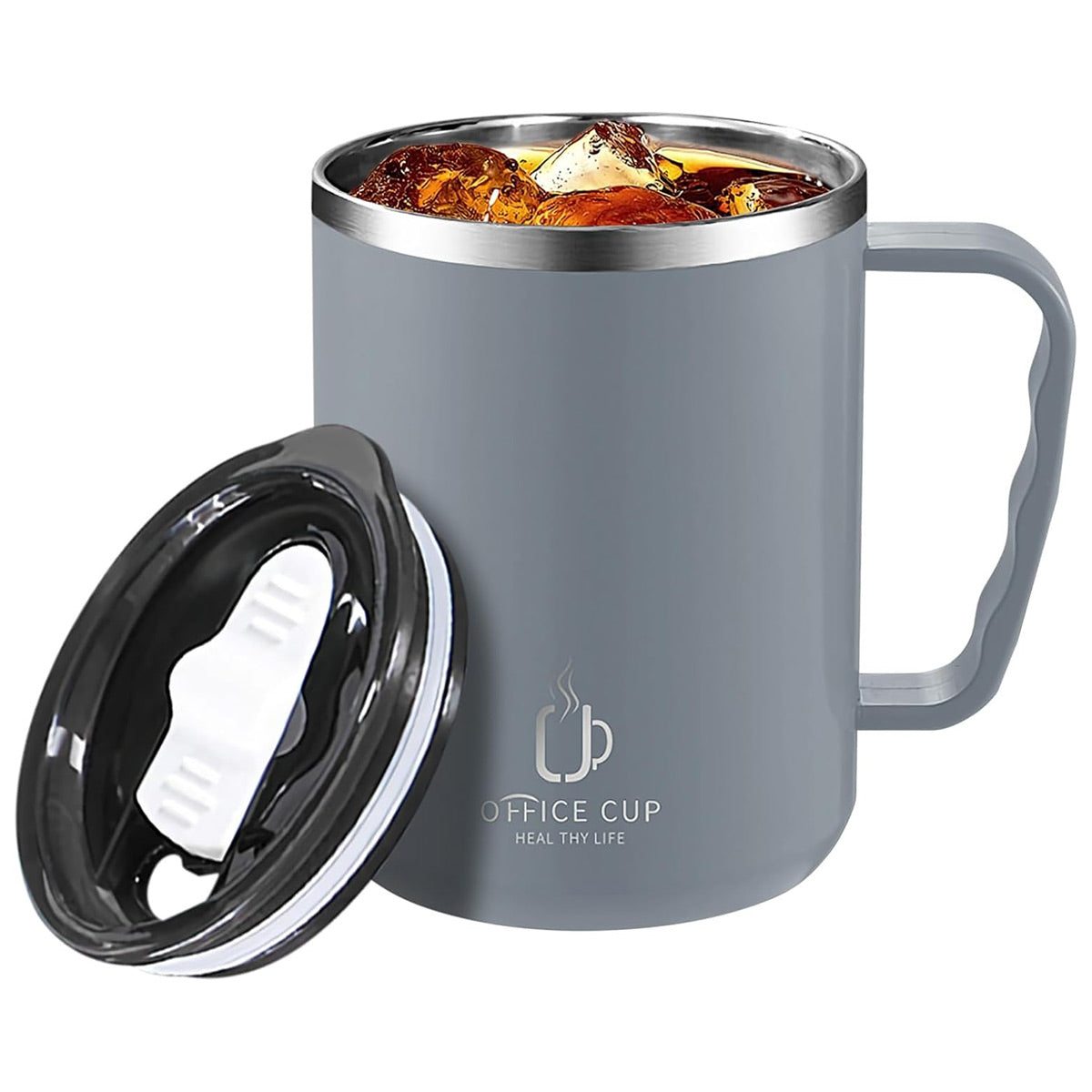304 Stainless Steel Double Layer Mug with Scale