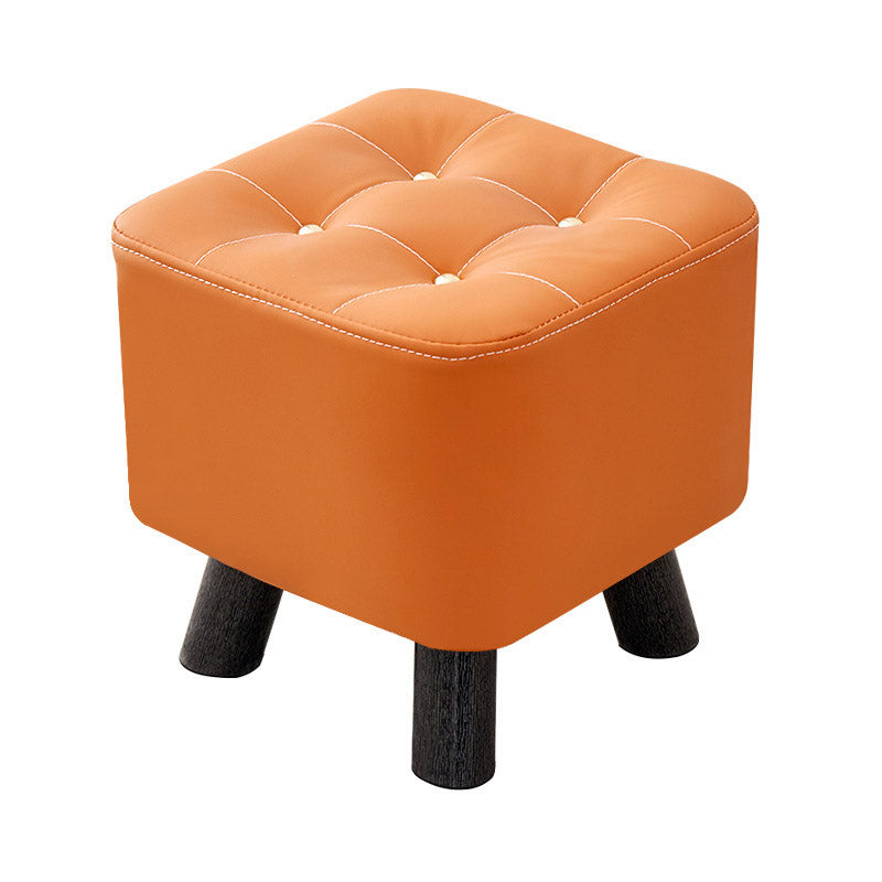 Small Wooden Stool with Scratch-Resistant Top