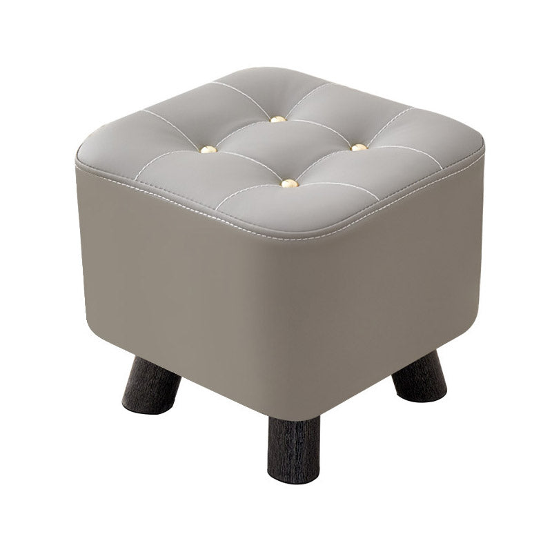 Small Wooden Stool with Scratch-Resistant Top
