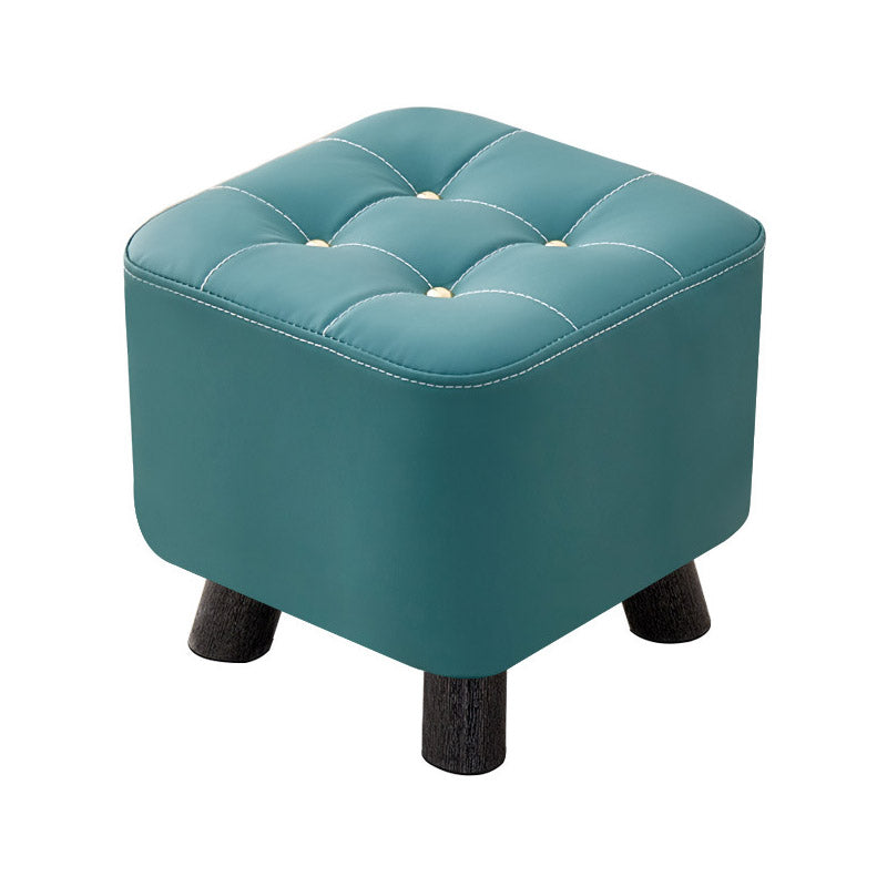 Small Wooden Stool with Scratch-Resistant Top