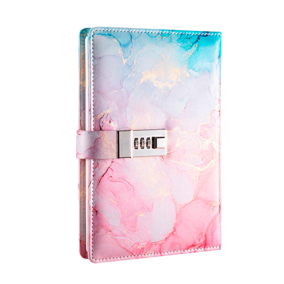 Lockable Password Notebook PU Cover for Planning