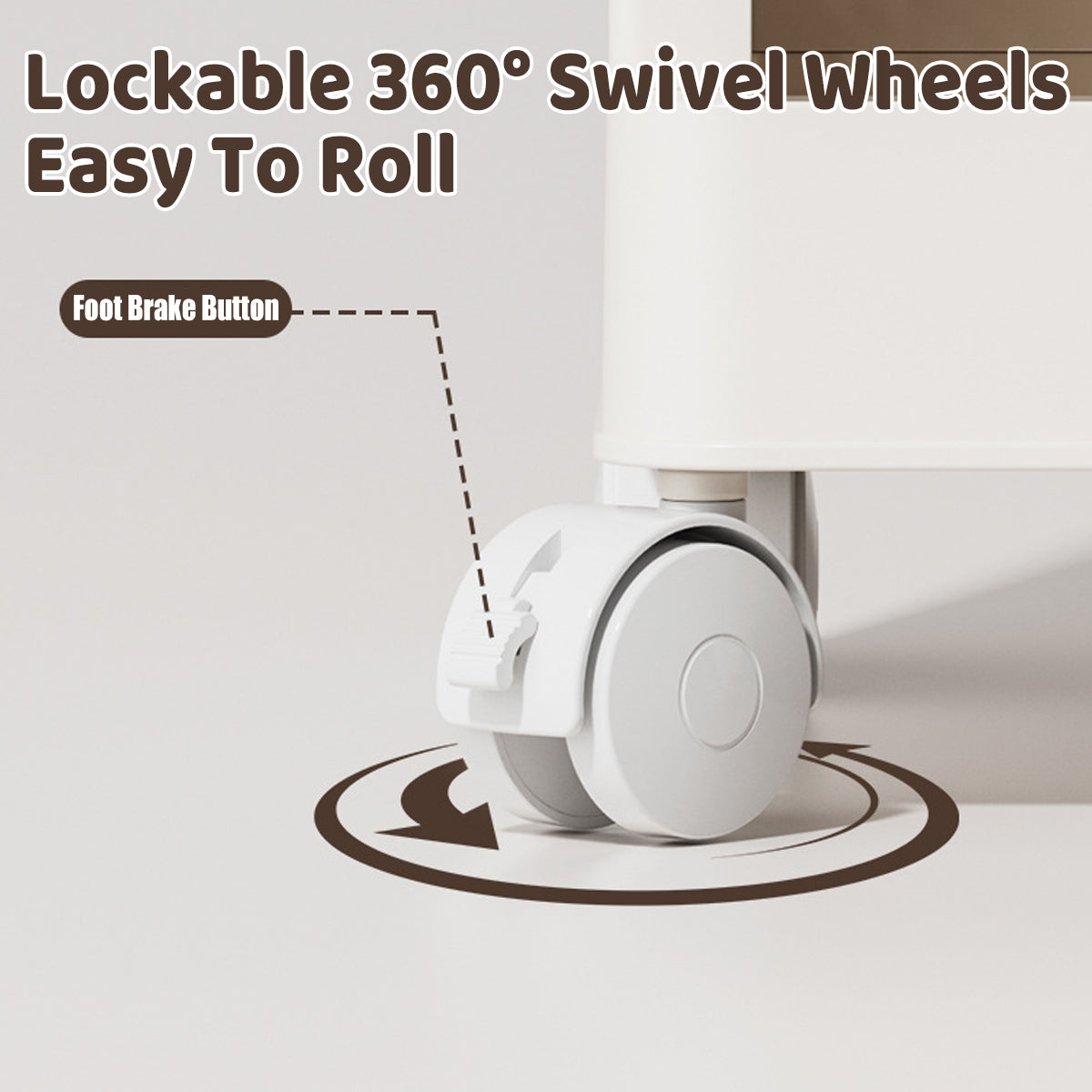 Movable Multi Layer Book Shelf Rolling Storage Rack