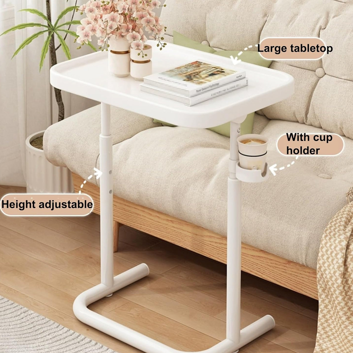 Adjustable Folding Table with Mobile Design and Tilt Desktop