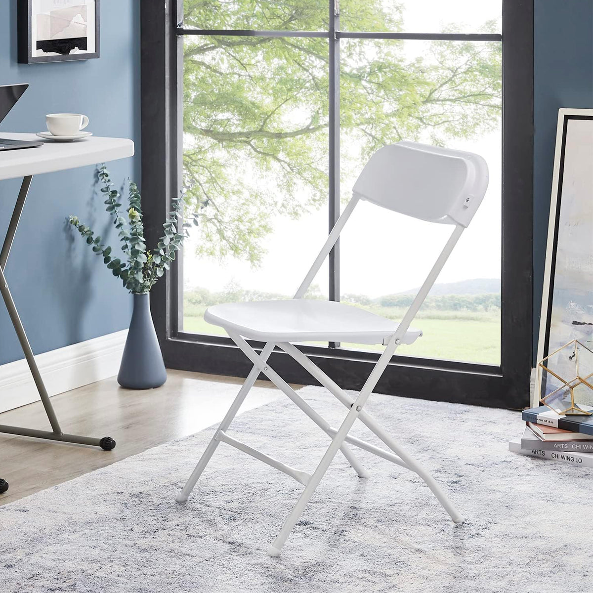 Plastic Folding Chair with Backrest for Office Meeting Training