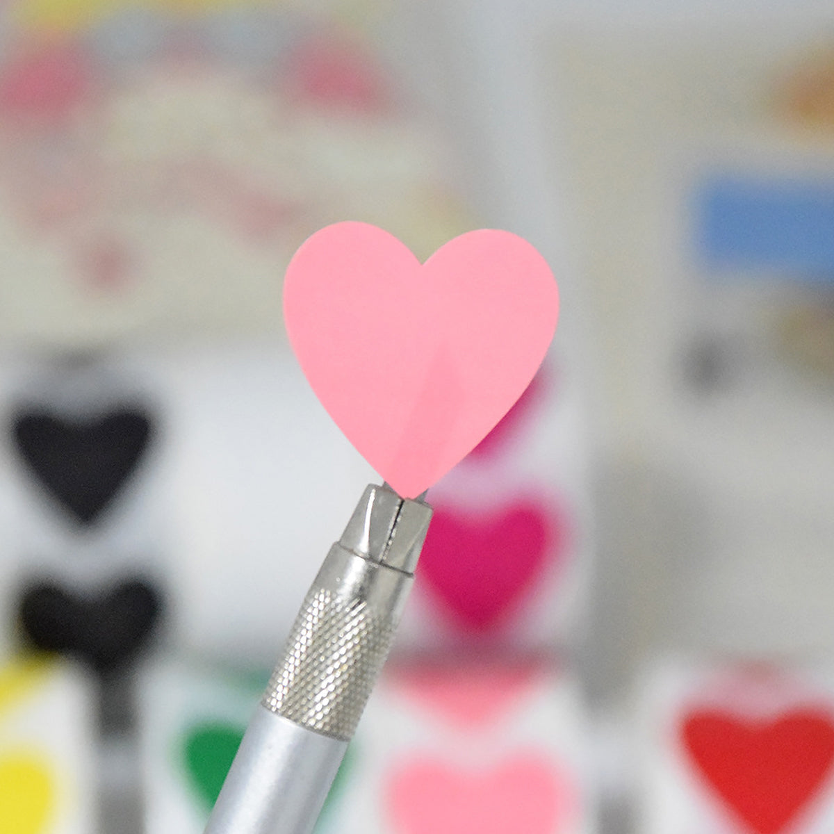 8 Rolls Heart Stickers 500 Pcs Self-Adhesive Labels