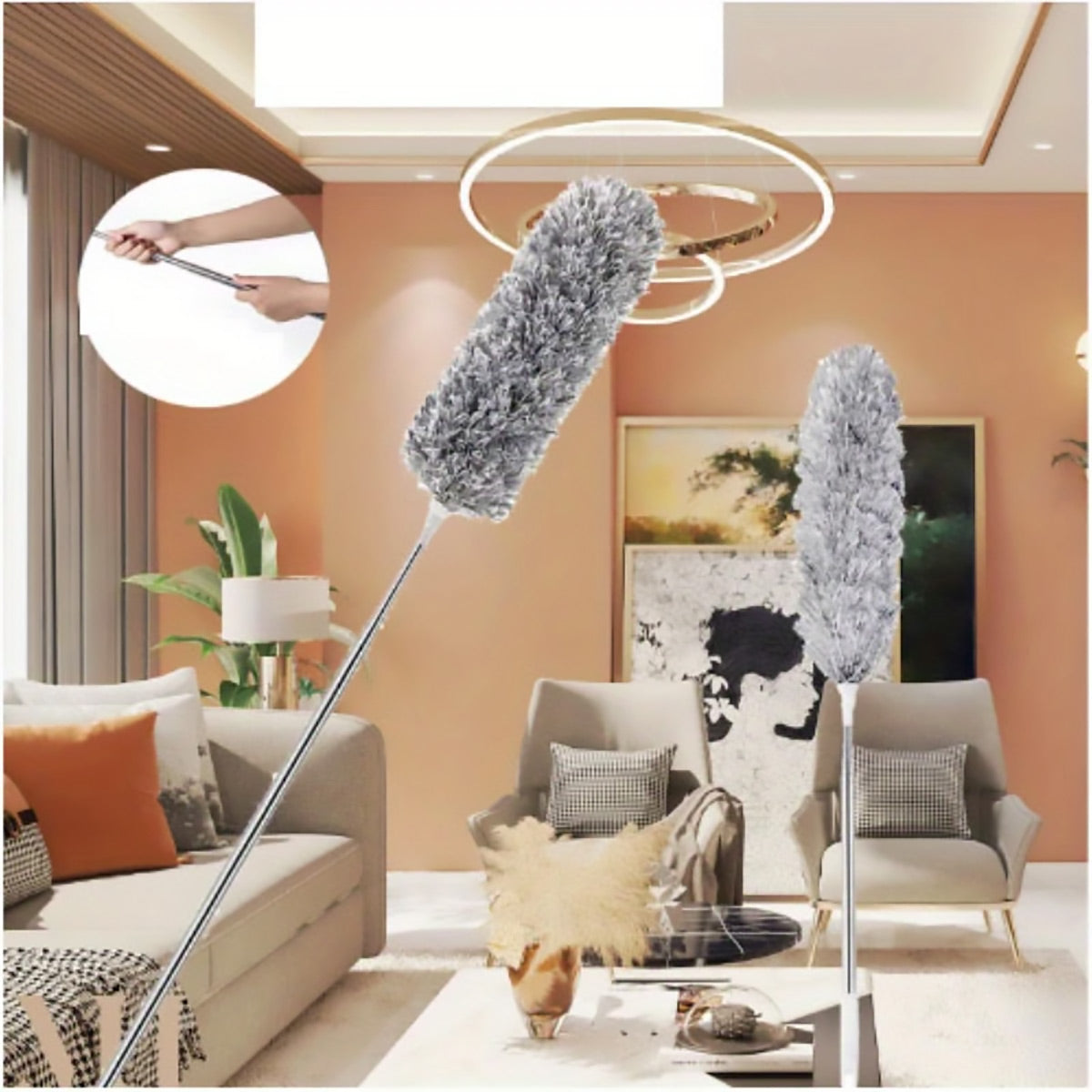 Extendable Telescopic Microfiber Duster Set