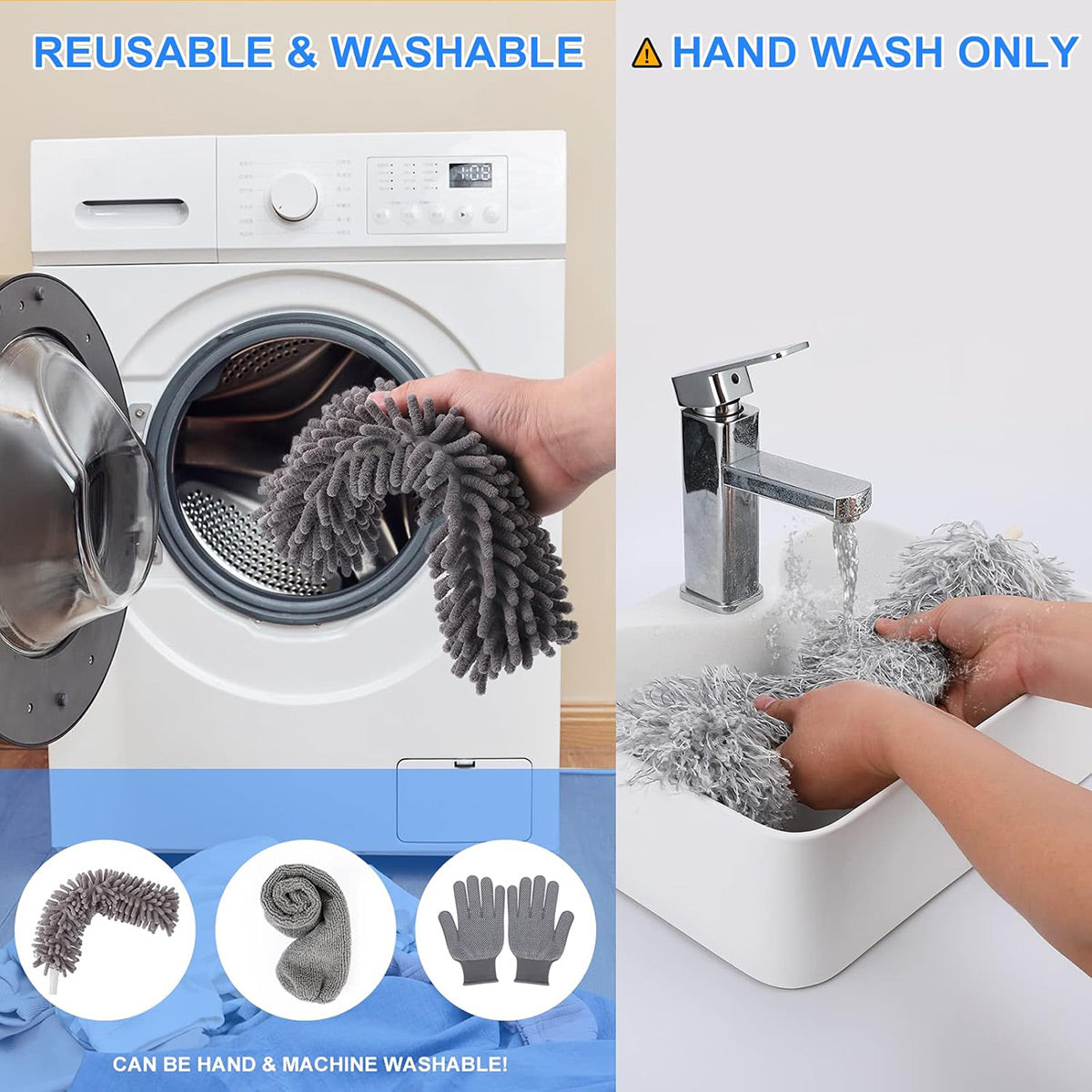 Extendable Telescopic Microfiber Duster Set