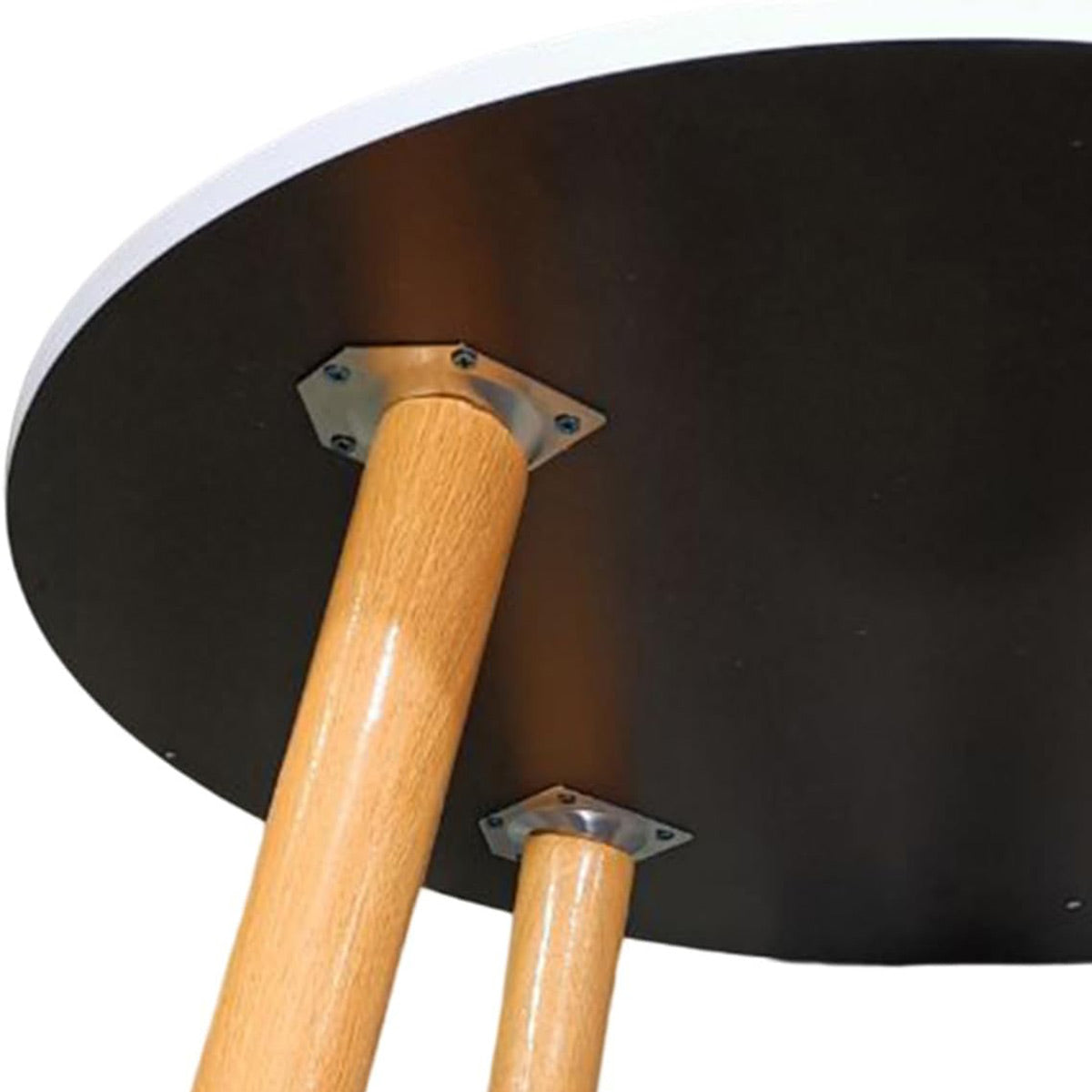 Small Round Side Table with Anti-Slip Pads 40 × 30 cm