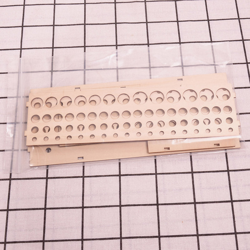 Wooden Pen Holder Organizer DIY Assembly with 5 Hole Sizes