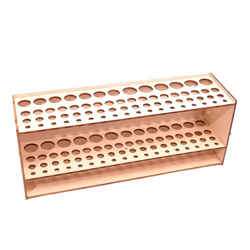 Wooden Pen Holder Organizer DIY Assembly with 5 Hole Sizes