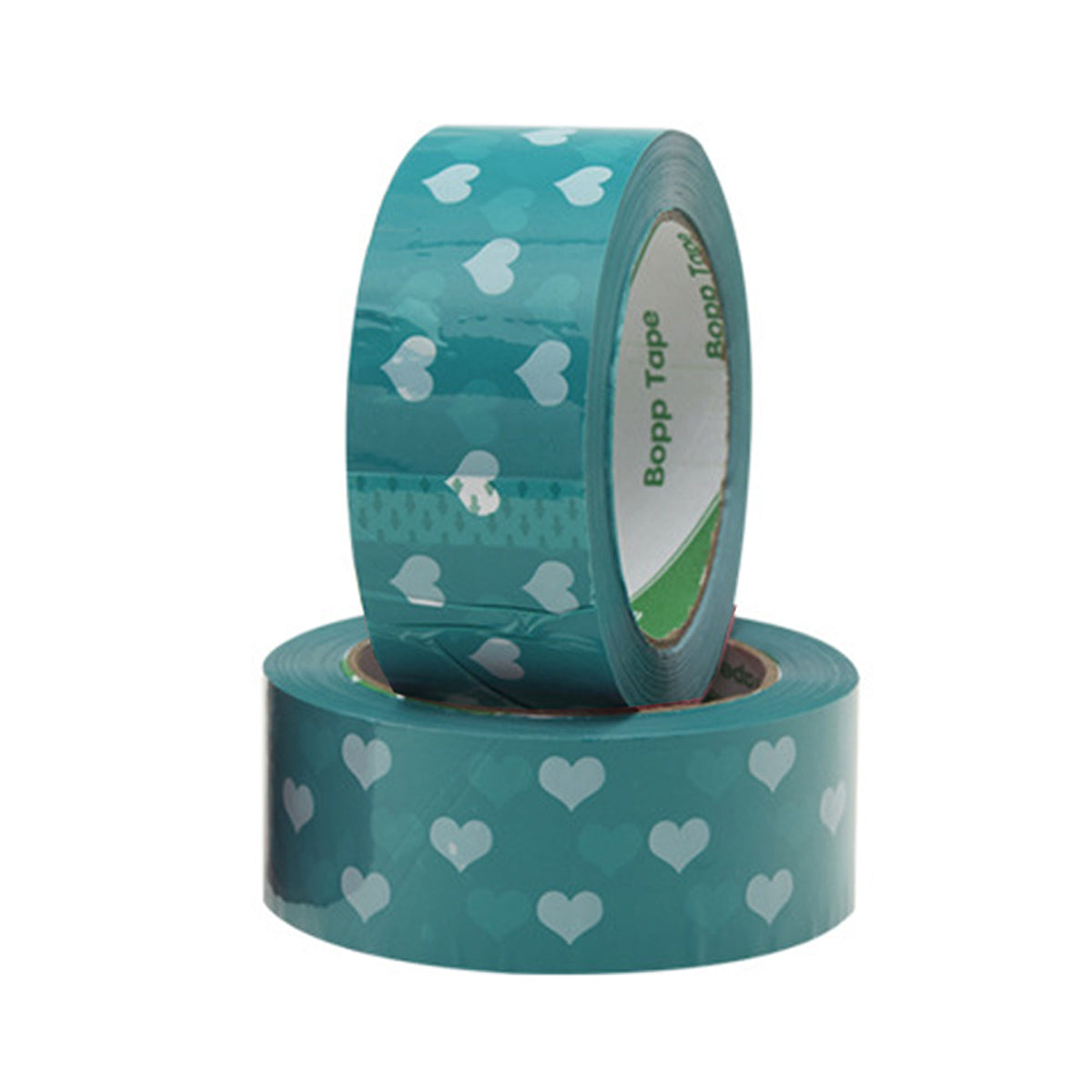 5 Rolls Cute Heart Design Packing Tape Adhesive Set Pink & Blue