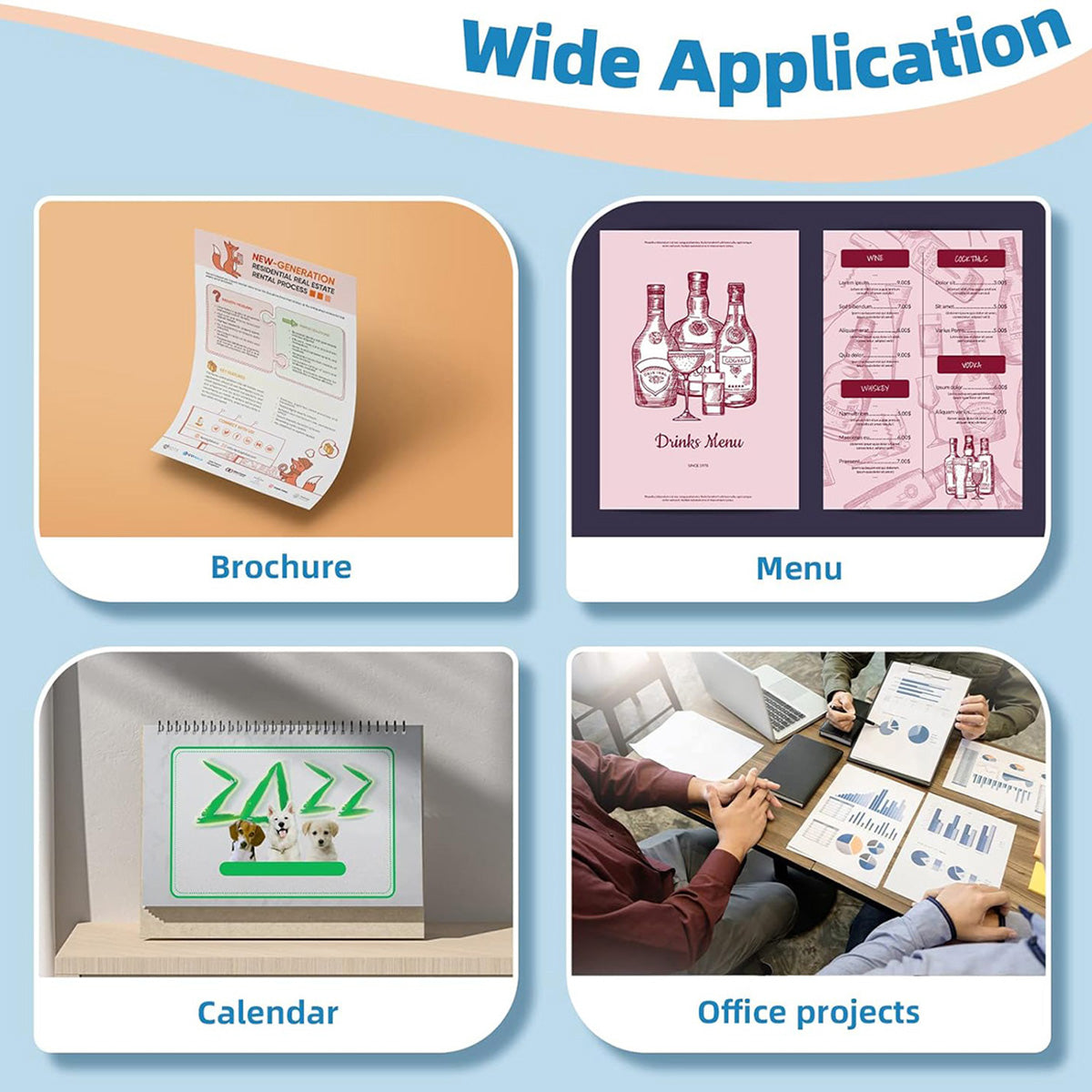 A4 Coated Paper for High-Quality Clear Printing 500 Sheets
