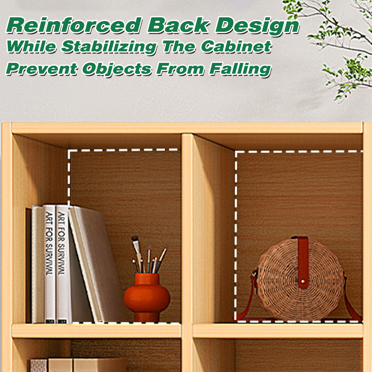 Open Shelf Bookcase with Spacious Compartments