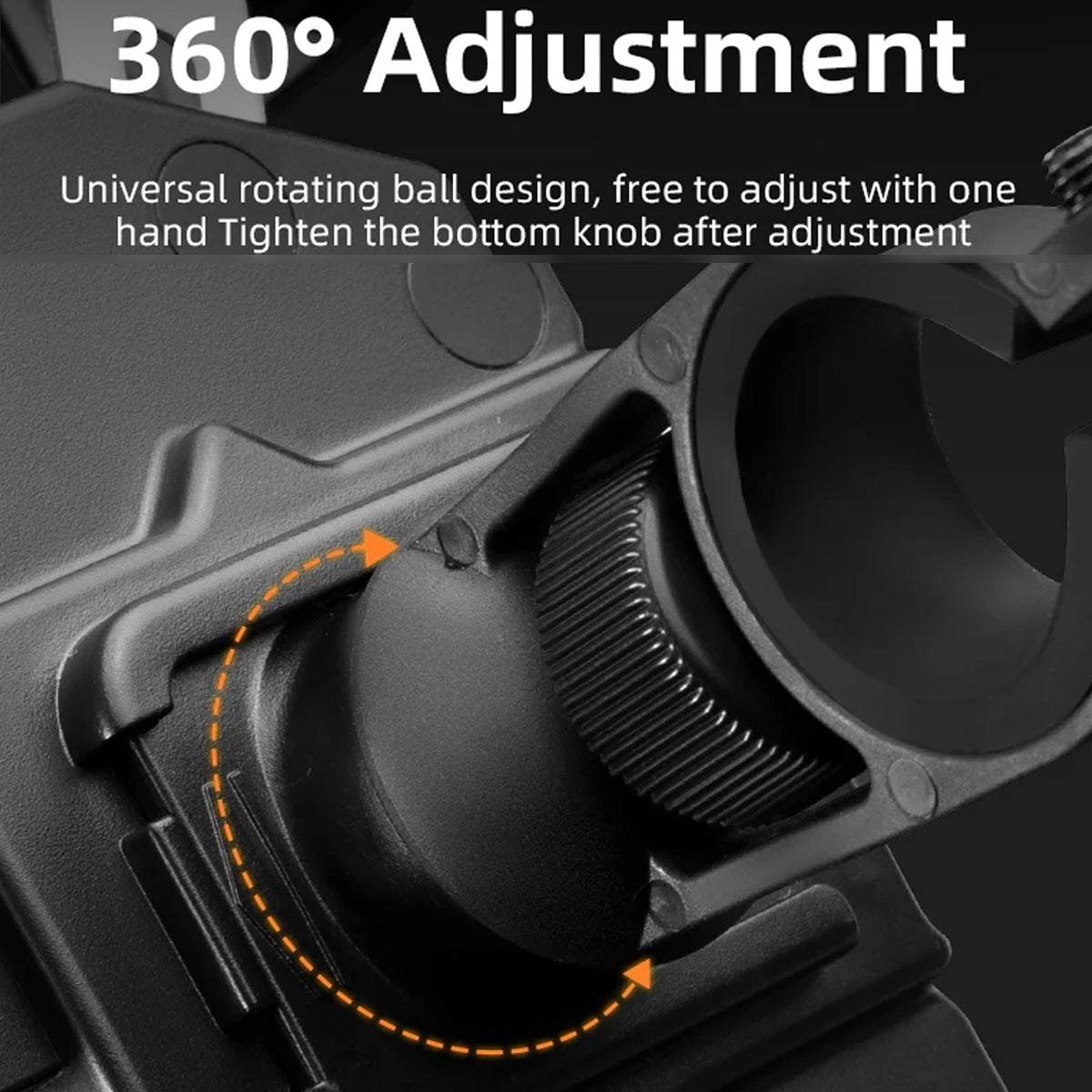 360 Degree Phone Holder with Handlebar Mount for Bike