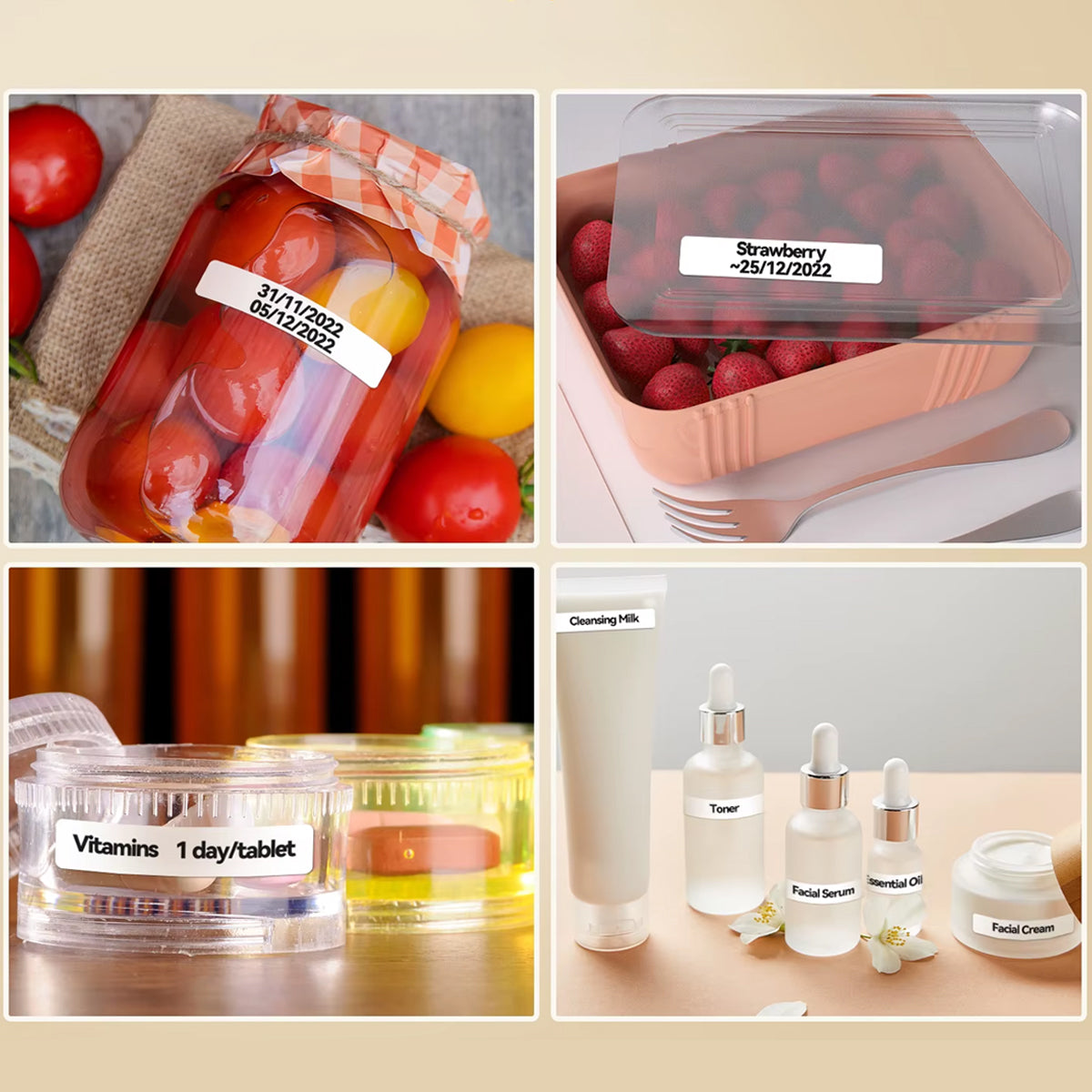 2 Rolls Square Thermal Label Paper 15mm x 4m for Barcode Printing