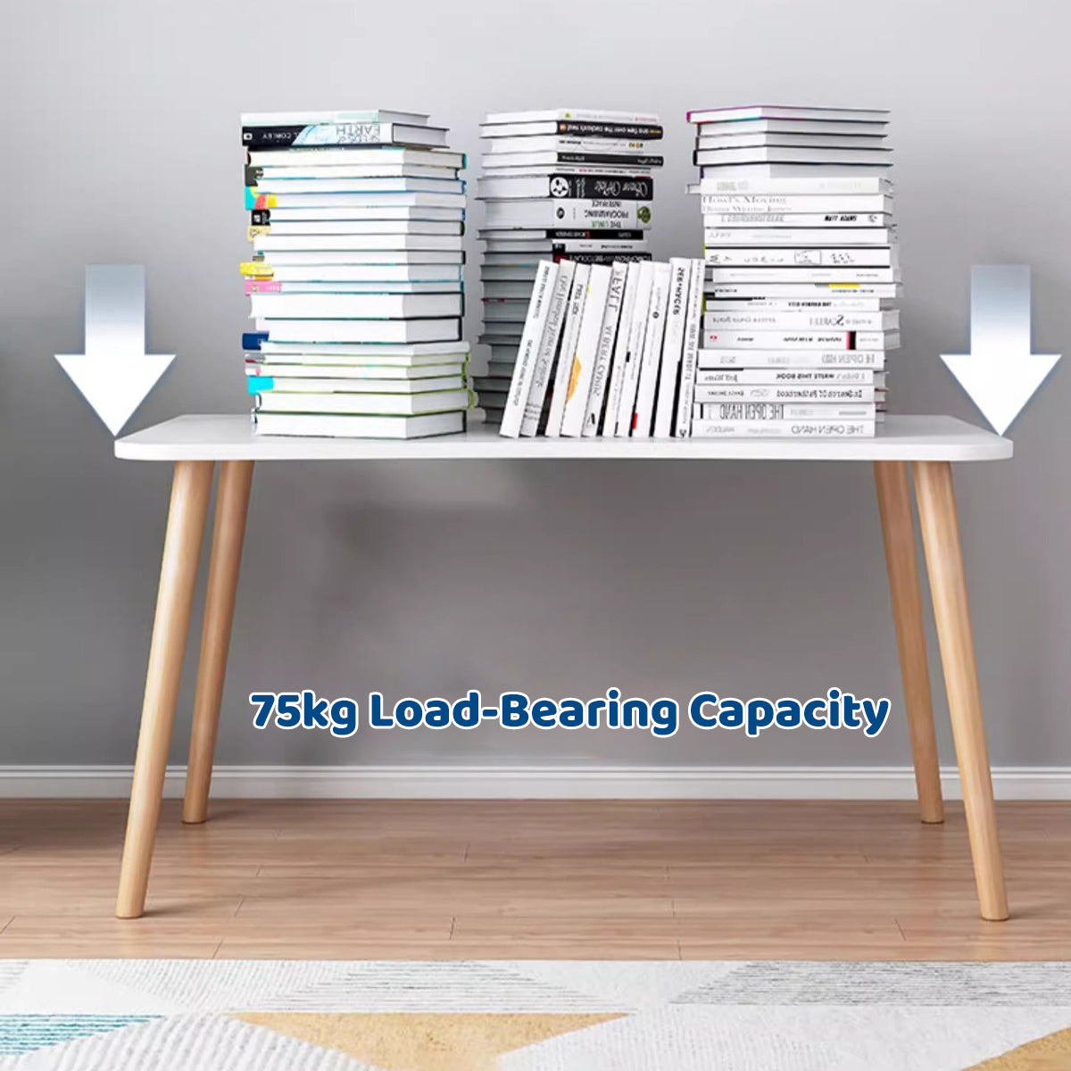 Rectangular Desktop Computer Desk for Home and Office