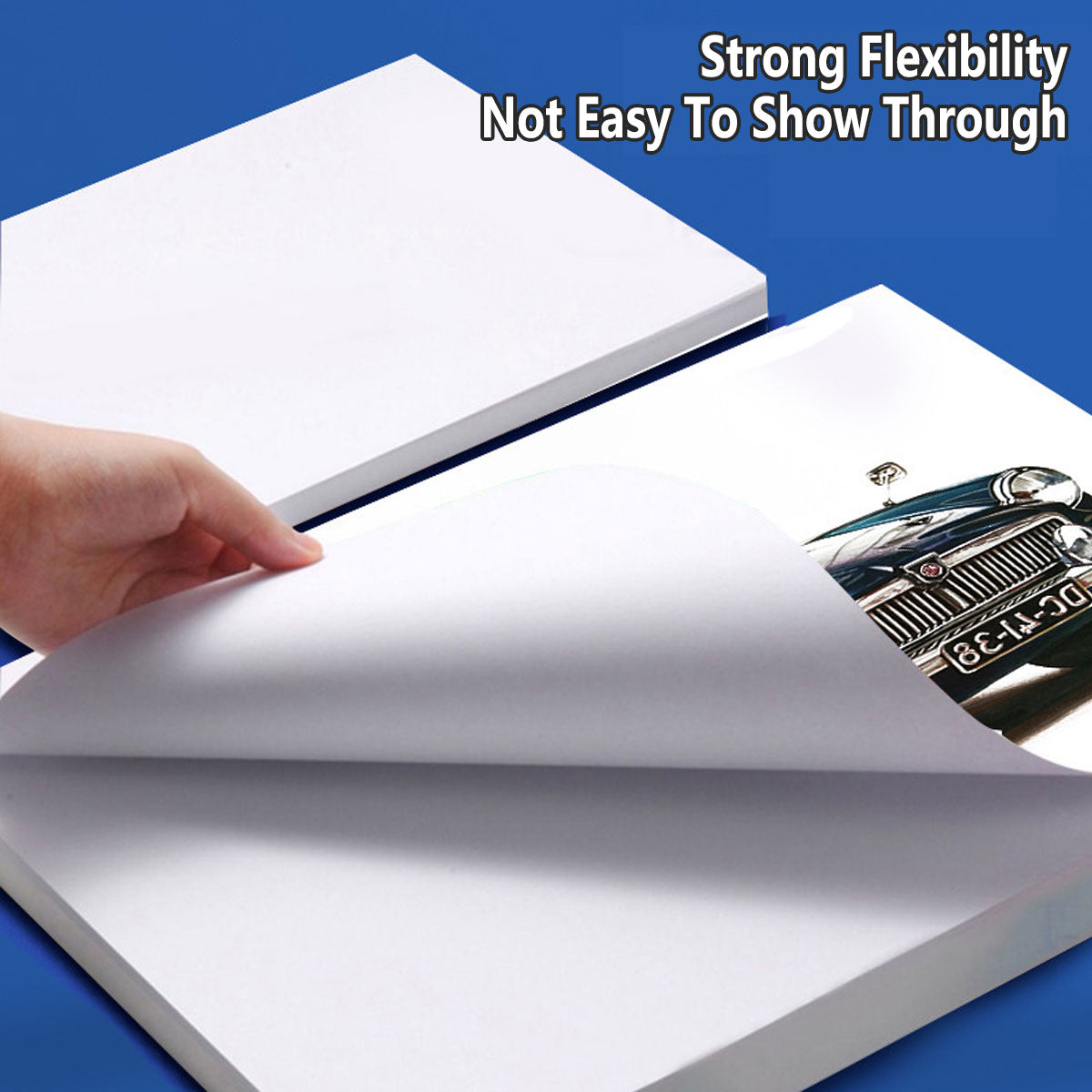 100 Pcs A4 White Card Sheets 200gsm Smooth Wood Pulp