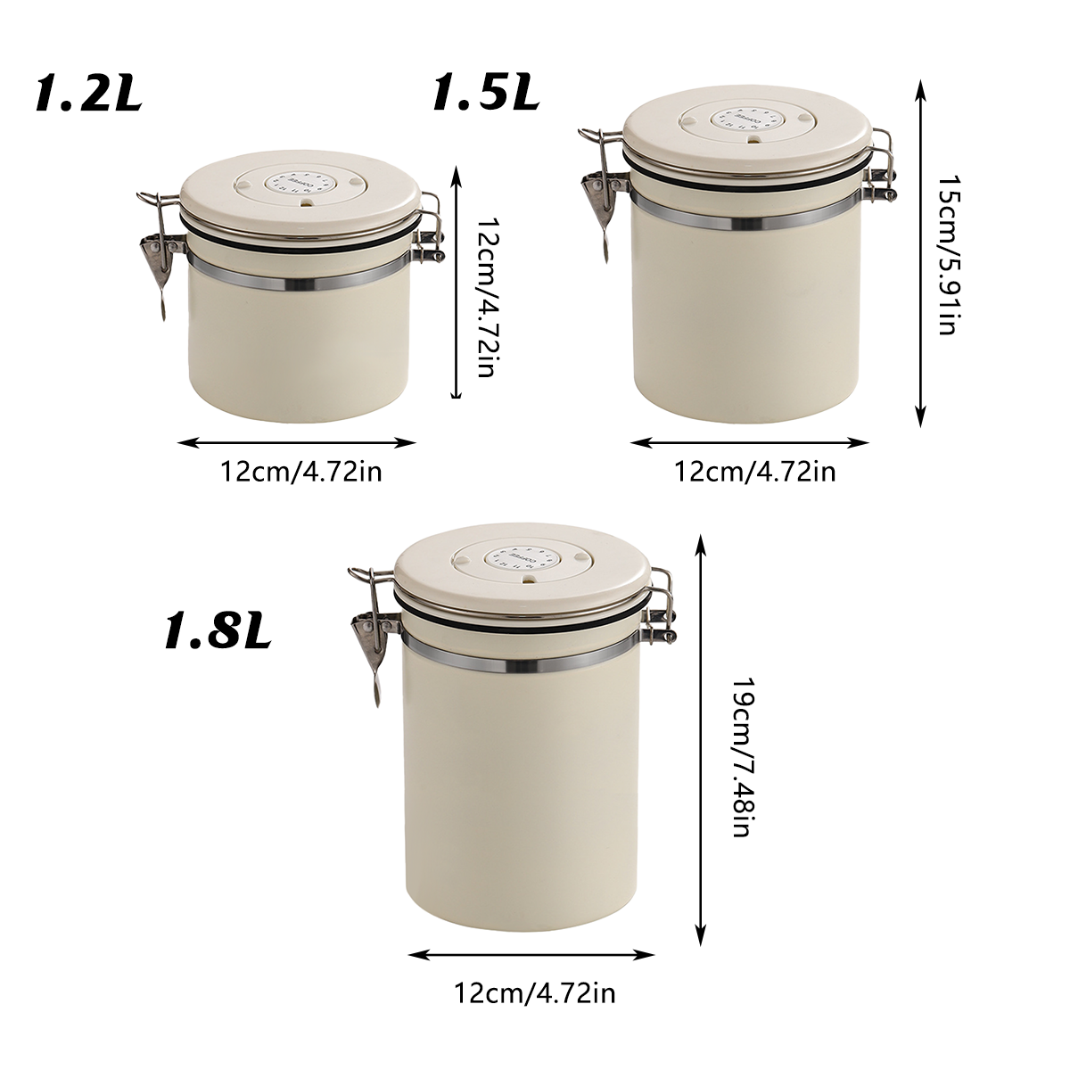 Stainless Steel Coffee Canister with CO2 Valve